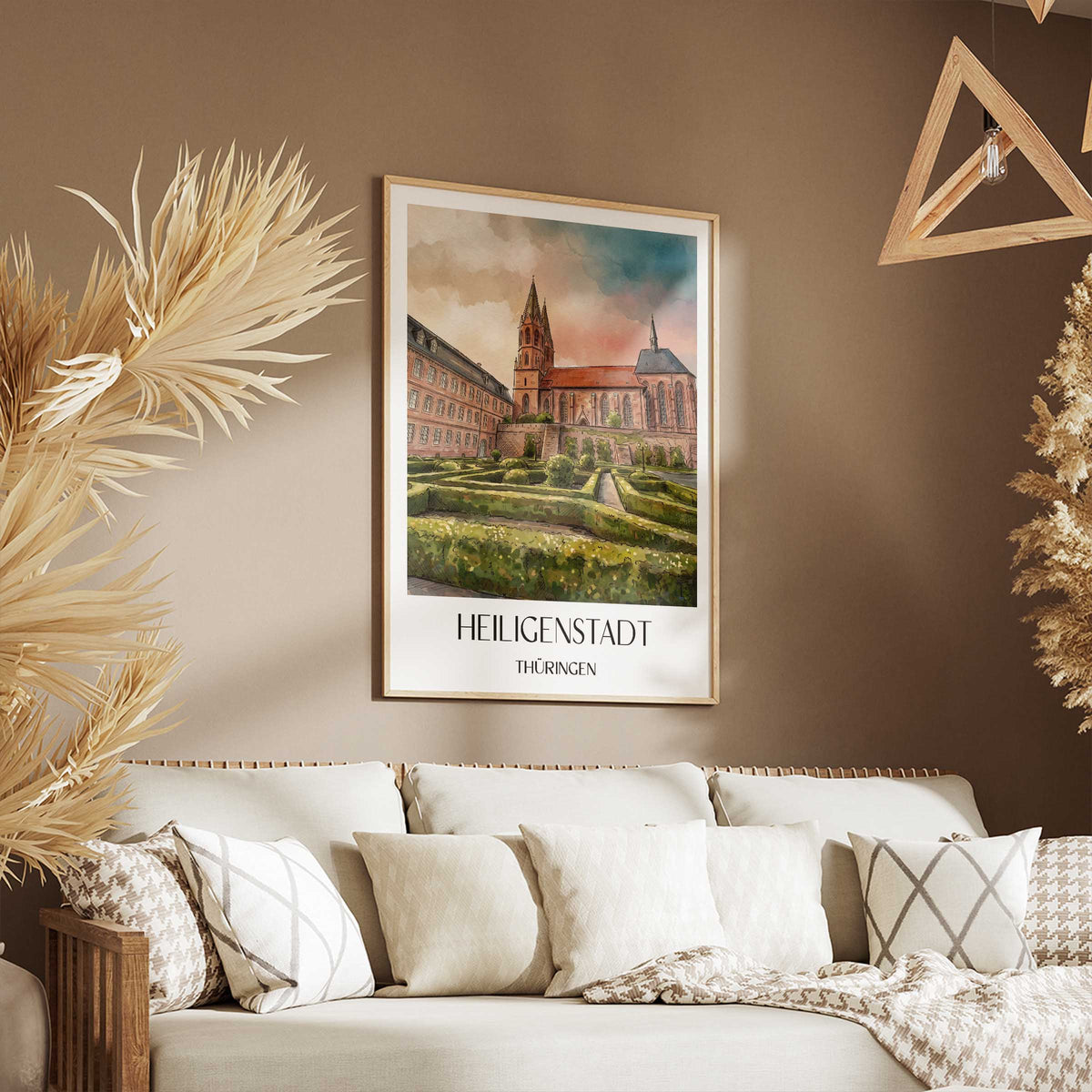 heiligenstadt-thüringen-deutschland-poster-aquarell