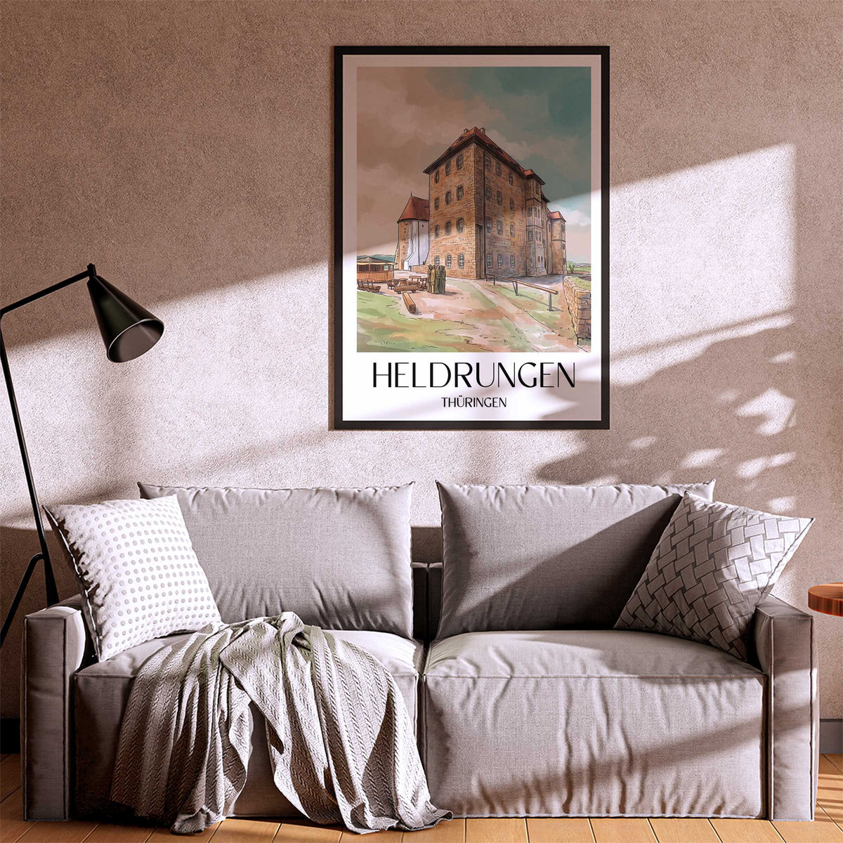heldrungen-thüringen-deutschland-poster-aquarell