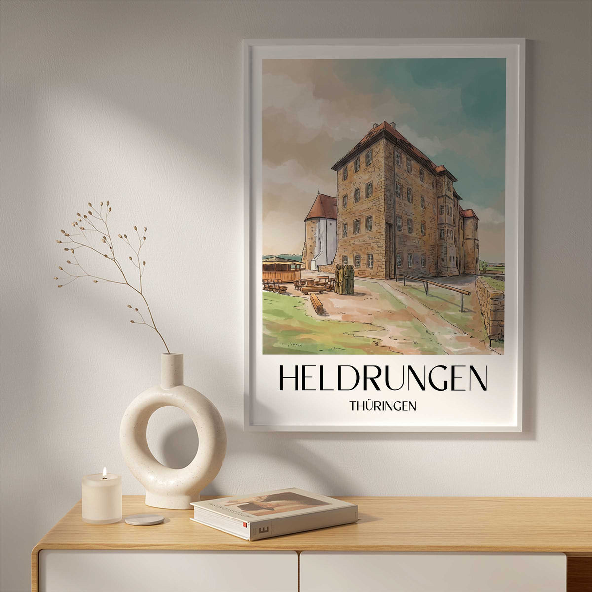 heldrungen-thüringen-deutschland-poster-aquarell