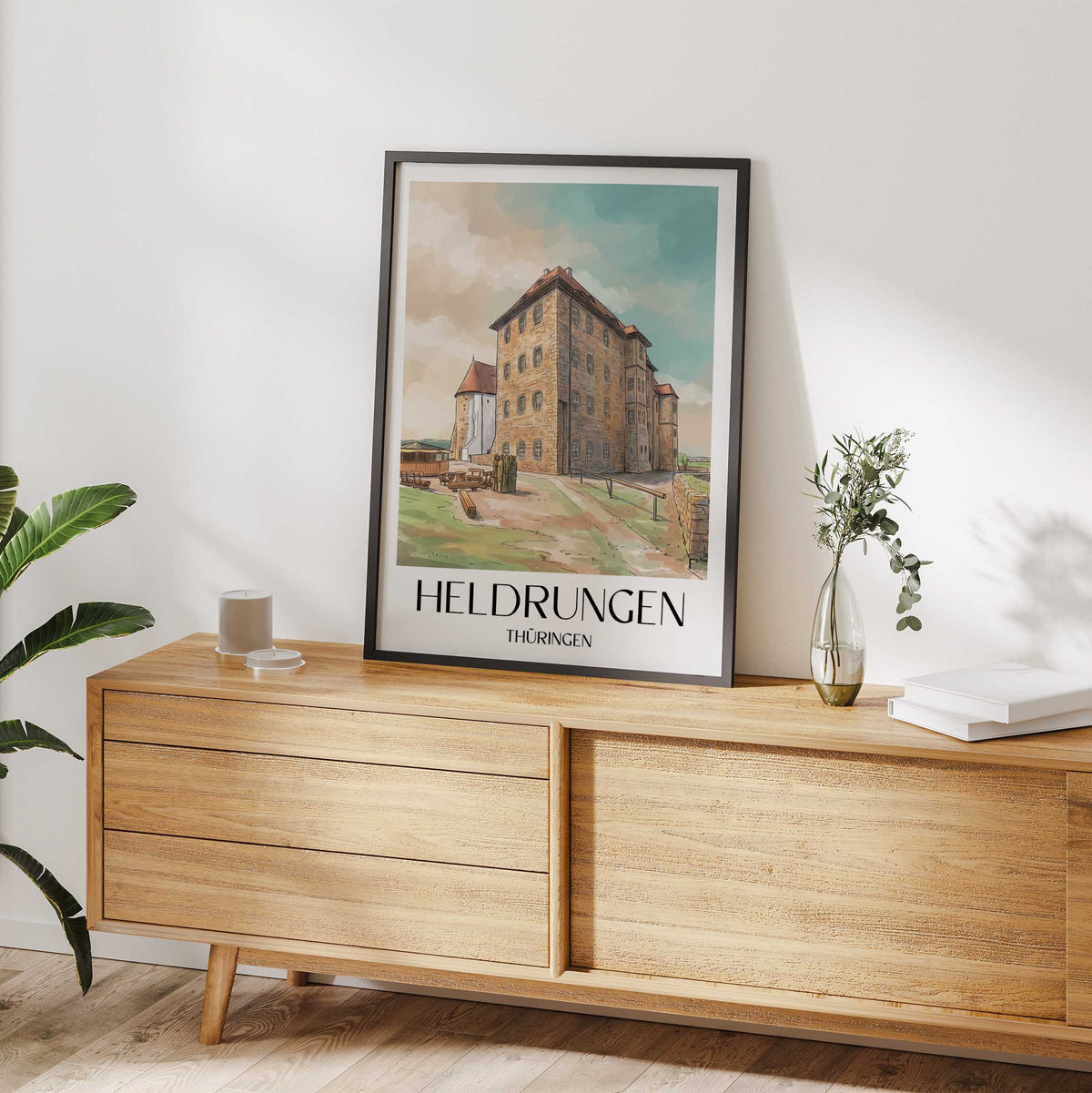 heldrungen-thüringen-deutschland-poster-aquarell
