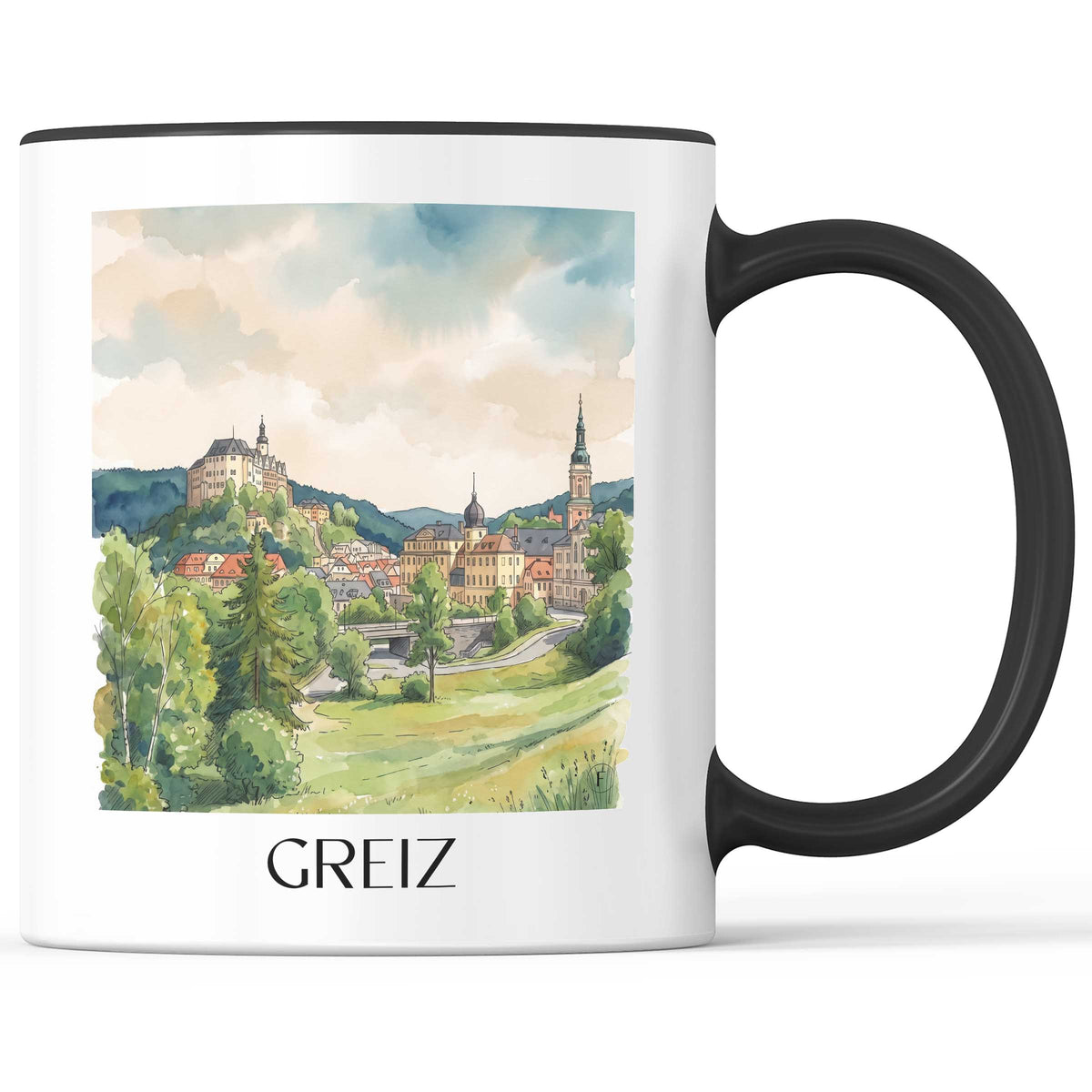 greiz-vogtland-deutschland-kaffeebecher-aquarell
