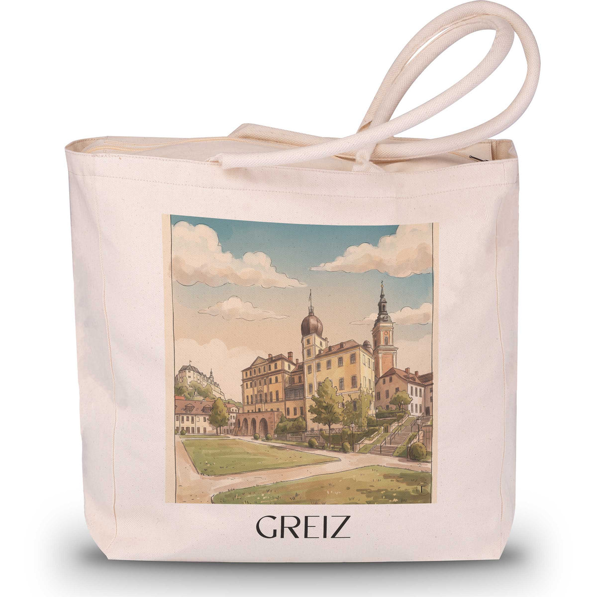 greiz-vogtland-deutschland-einkaufstasche-aquarell