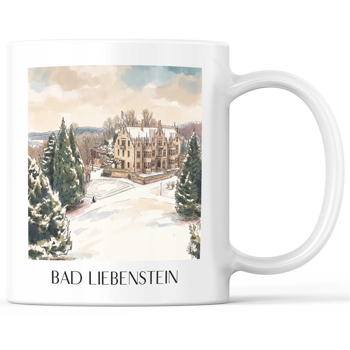 bad-liebenstein-thüringer-wald-deutschland-kaffeebecher-aquarell
