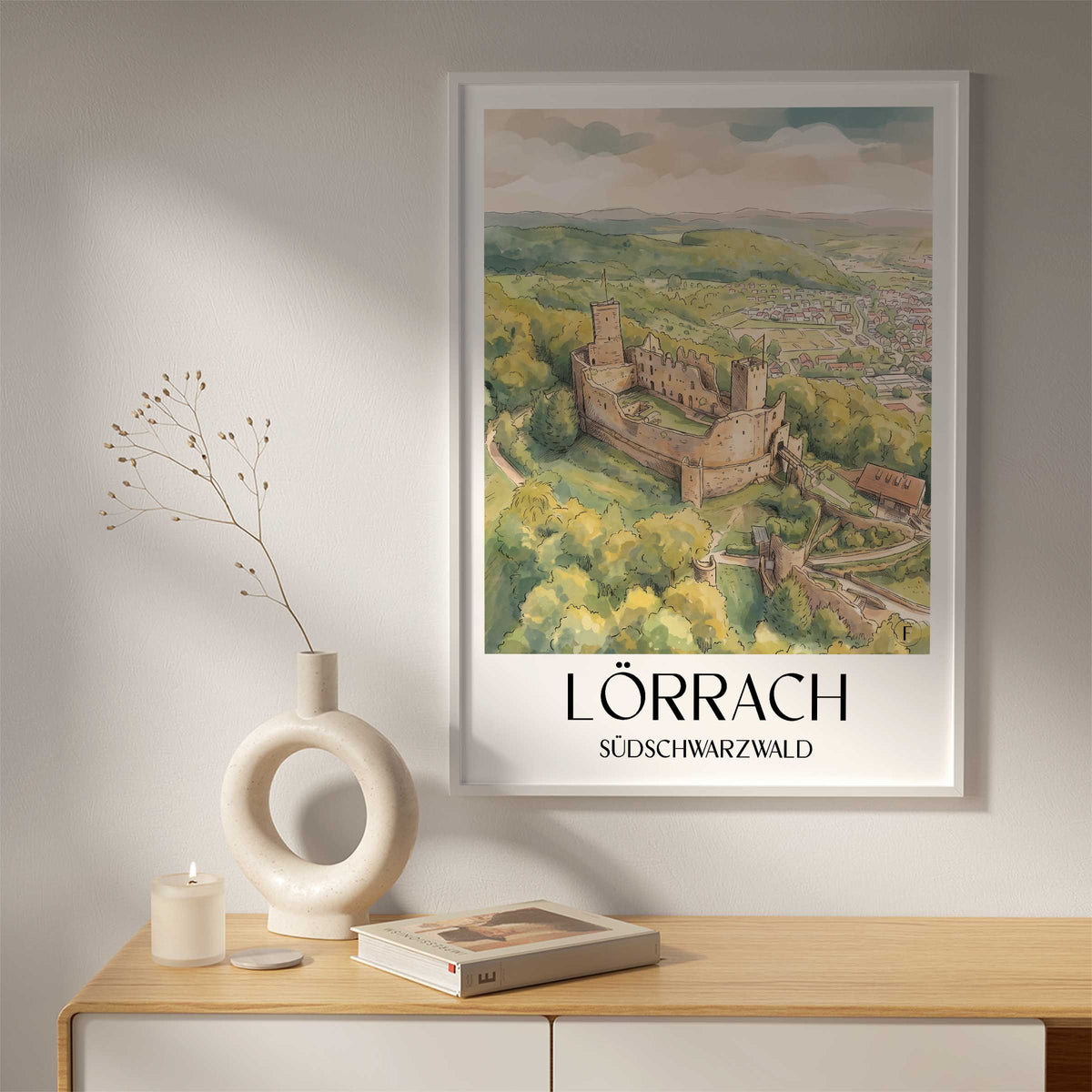 lörrach-südschwarzwald-deutschland-poster-aquarell