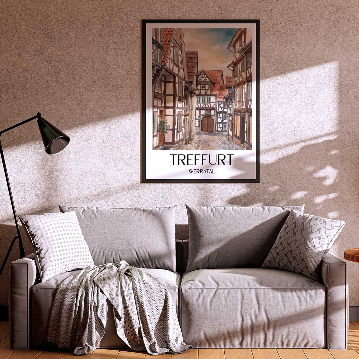 treffurt-werratal-deutschland-poster-aquarell