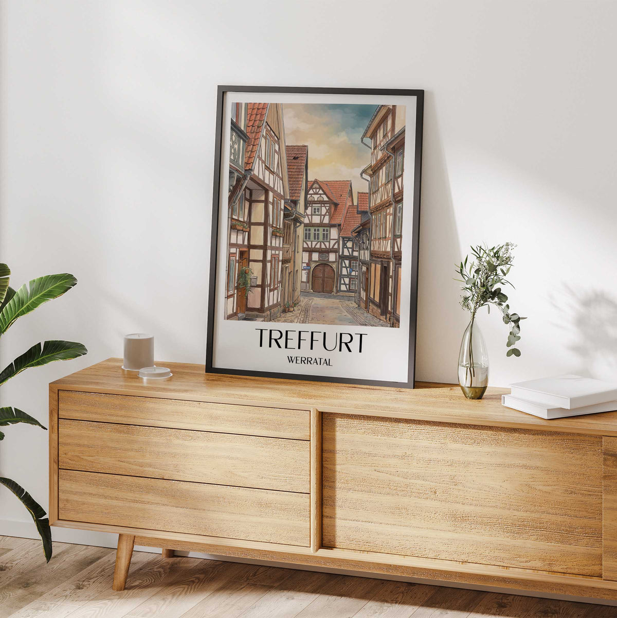 treffurt-werratal-deutschland-poster-aquarell