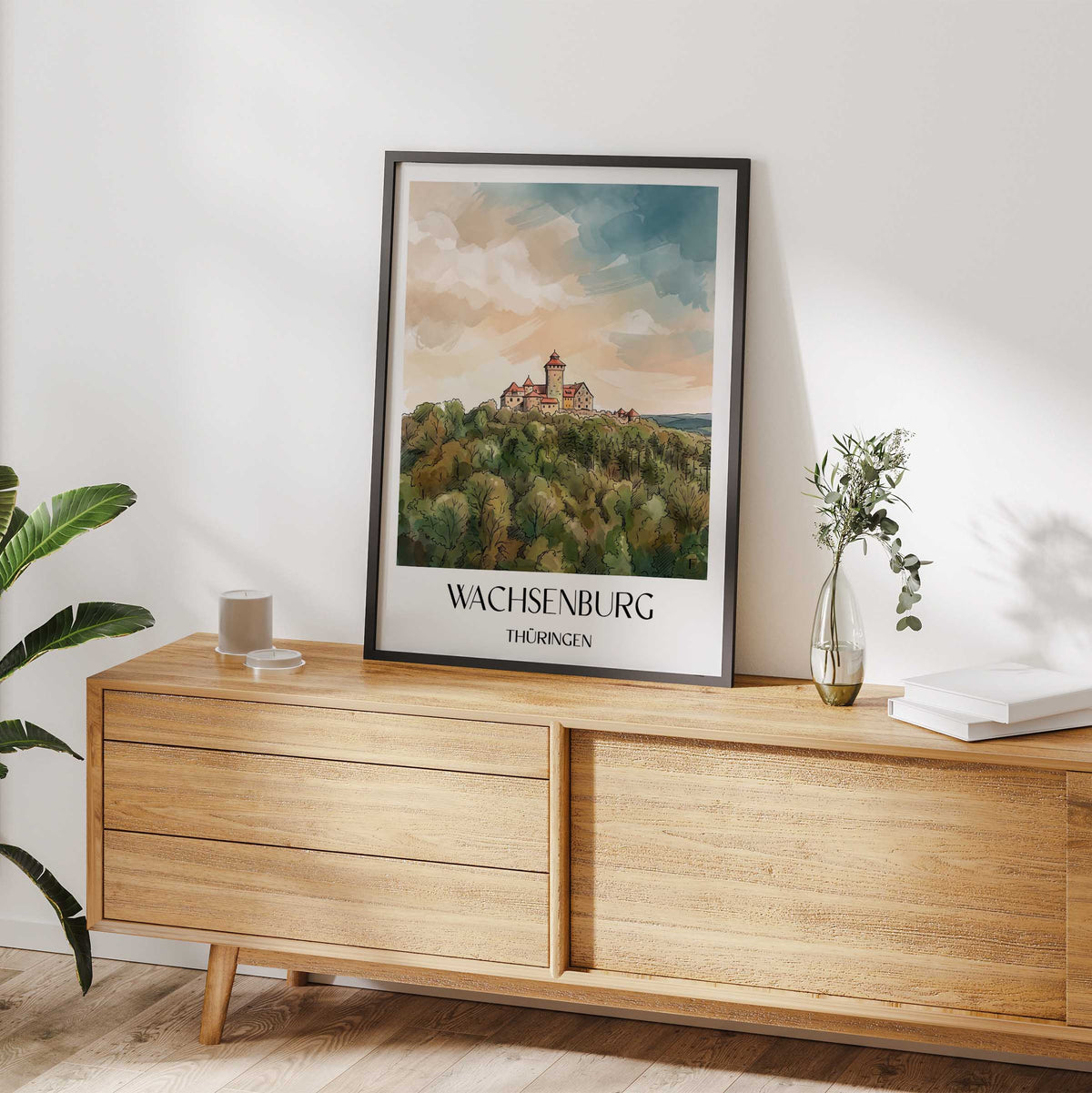 wachsenburg-thüringen-deutschland-poster-aquarell