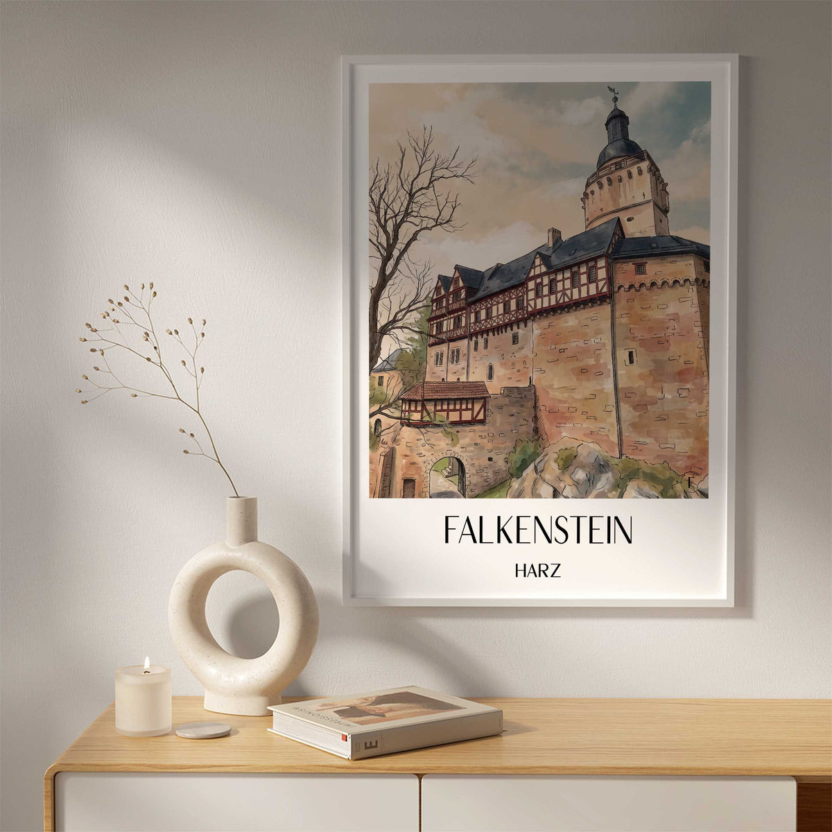 falkenstein-harz-deutschland-poster-aquarell