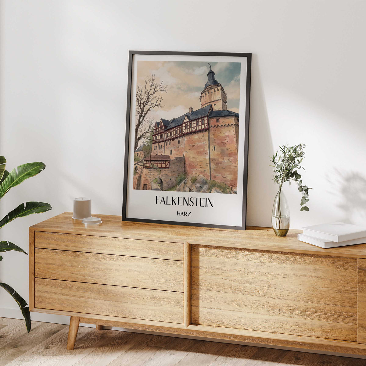 falkenstein-harz-deutschland-poster-aquarell