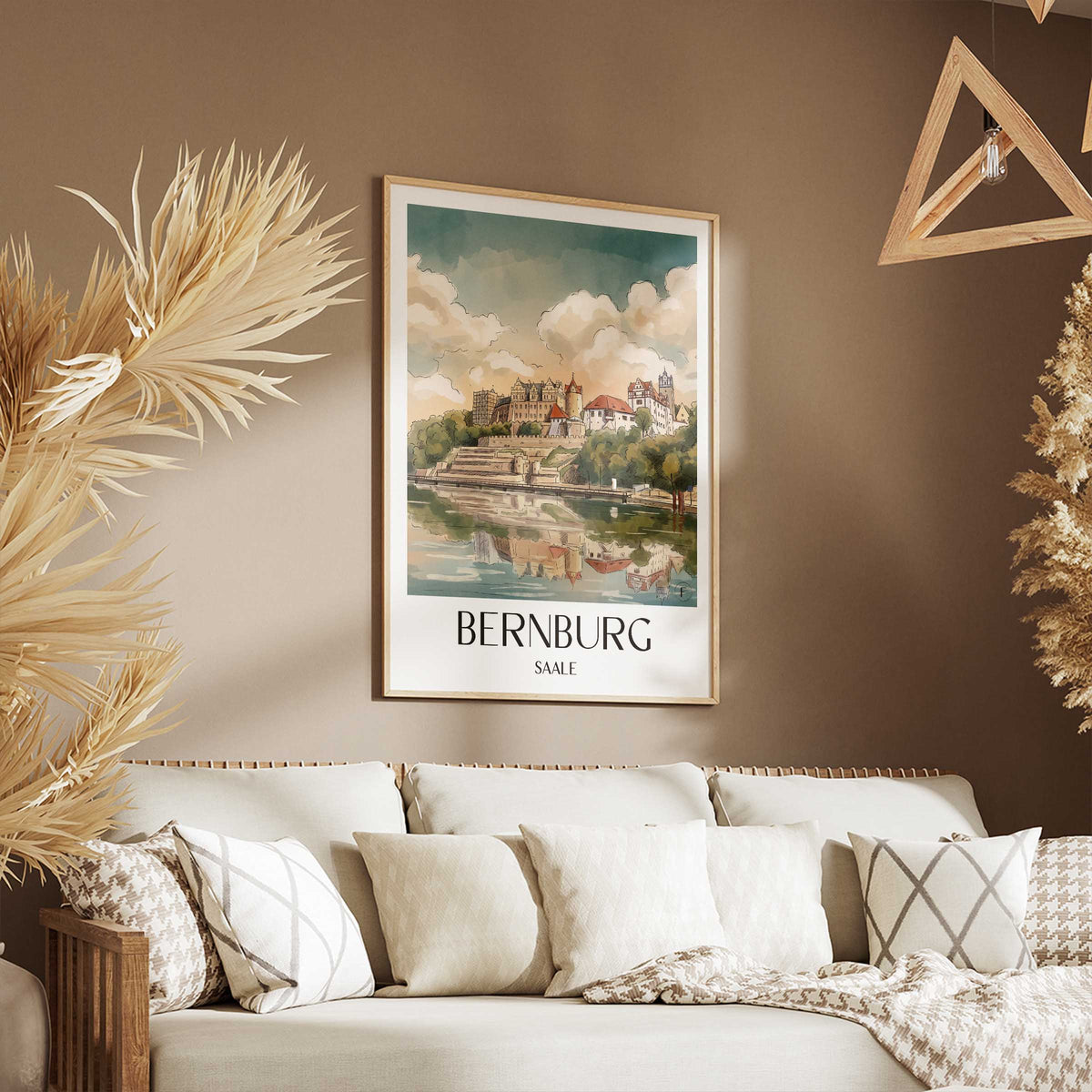 bernburg-saale-deutschland-poster-aquarell