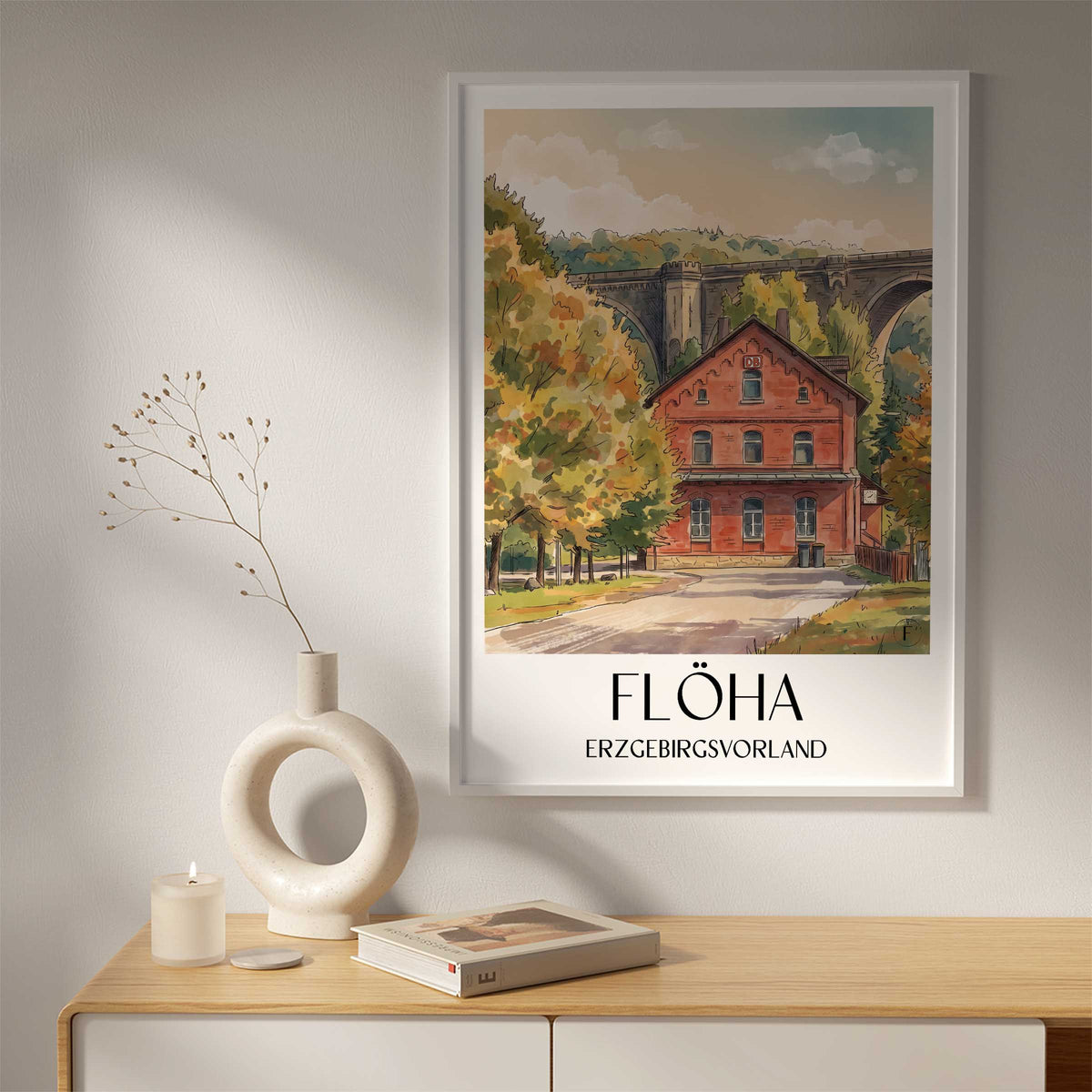 flöha-erzgebirgsvorland-deutschland-poster-aquarell