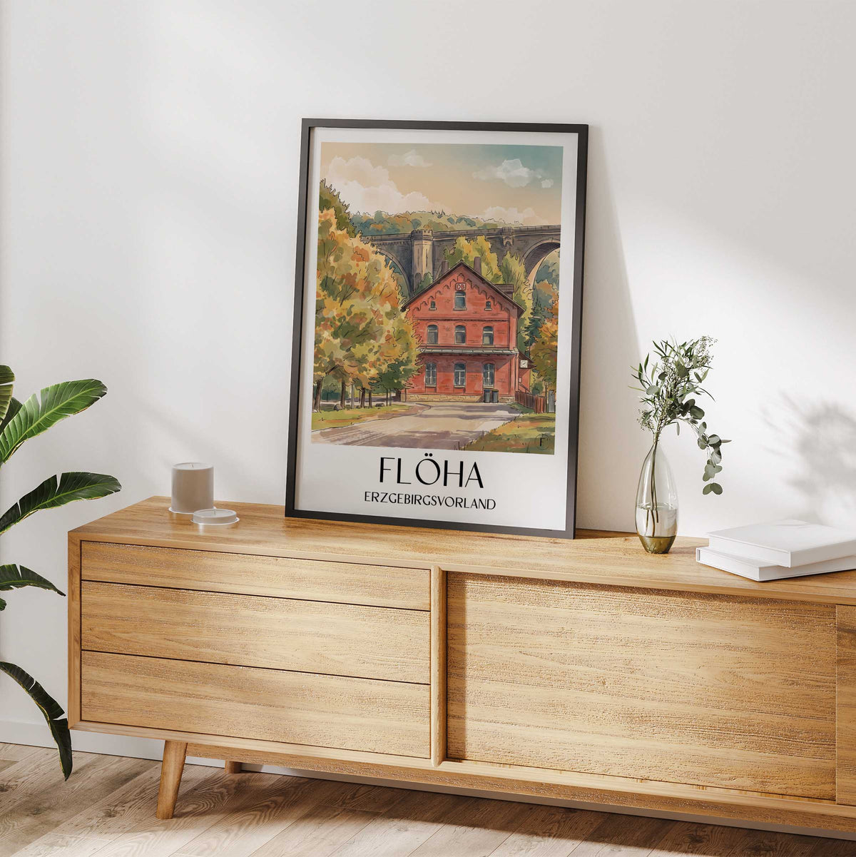 flöha-erzgebirgsvorland-deutschland-poster-aquarell