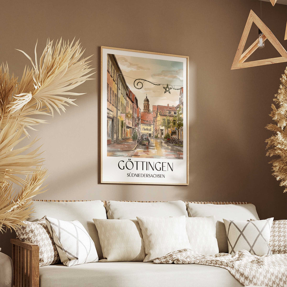 göttingen-südniedersachsen-deutschland-poster-aquarell
