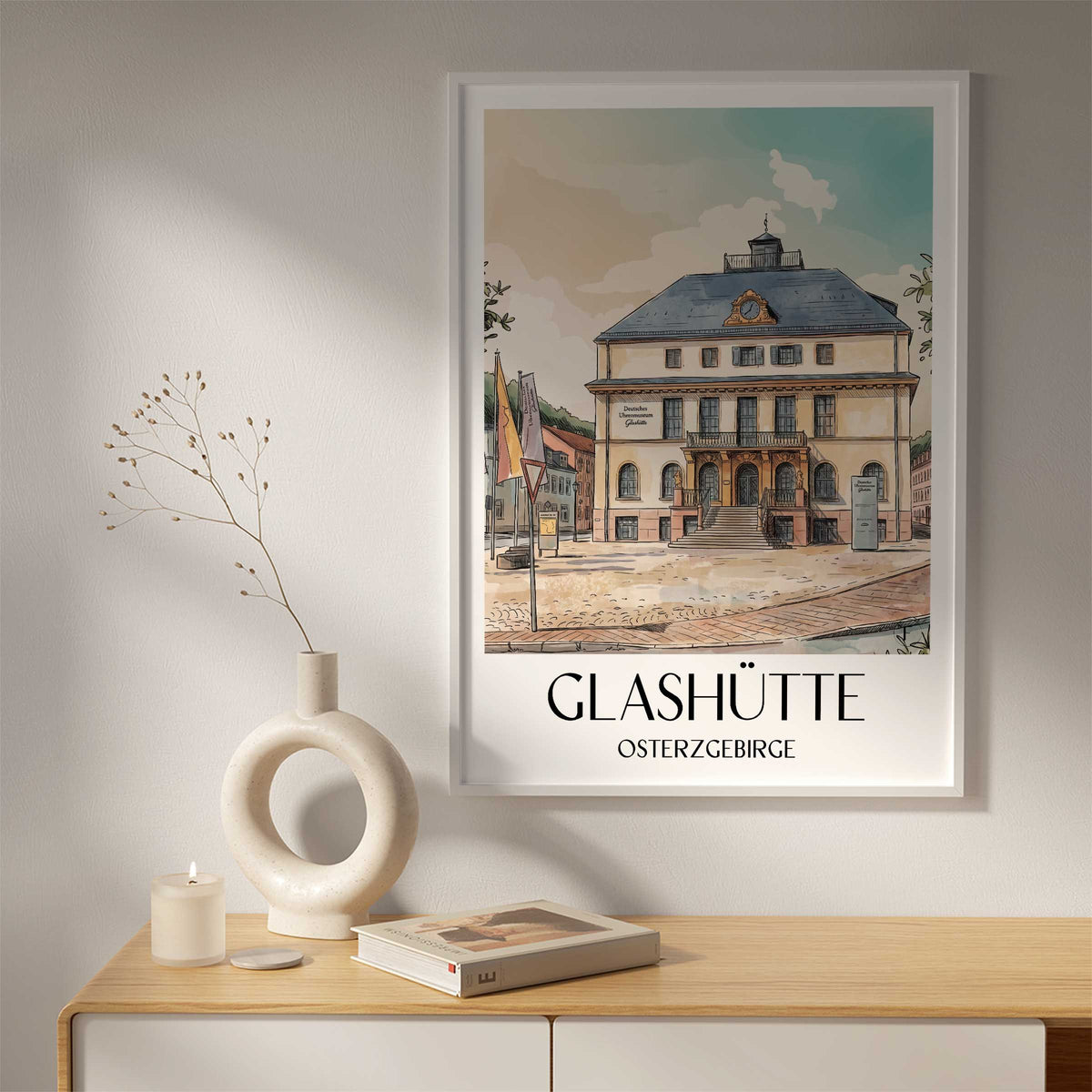 glashütte-osterzgebirge-deutschland-poster-aquarell