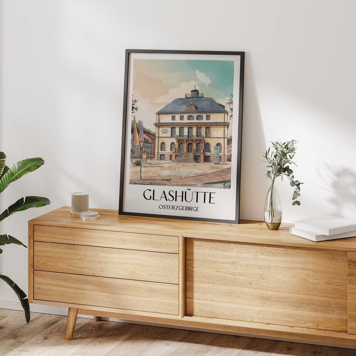 glashütte-osterzgebirge-deutschland-poster-aquarell
