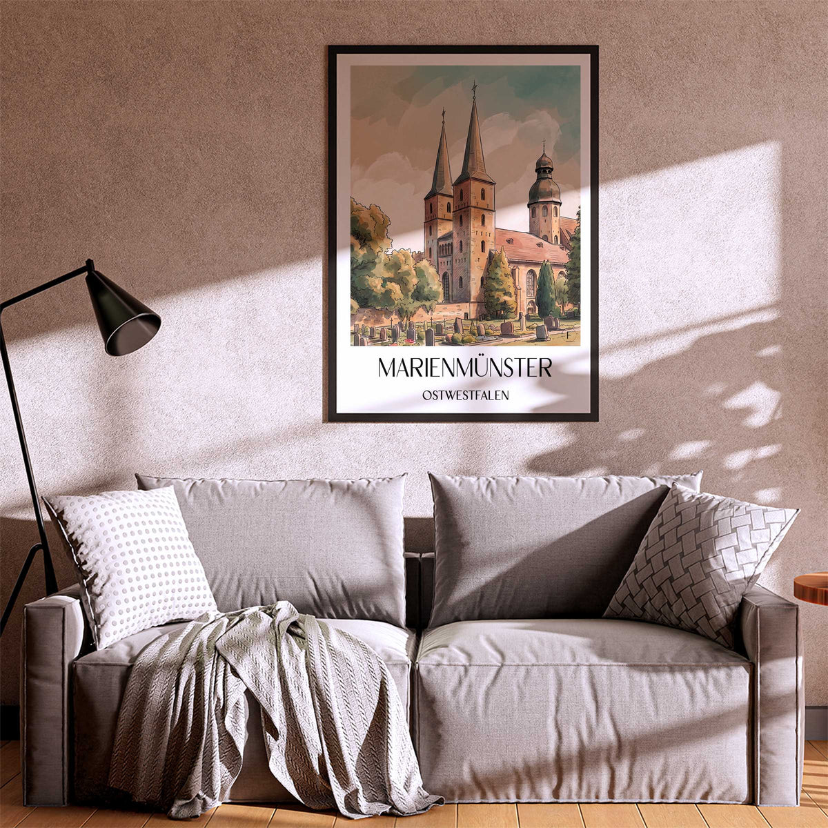marienmünster-ostwestfalen-deutschland-poster-aquarell