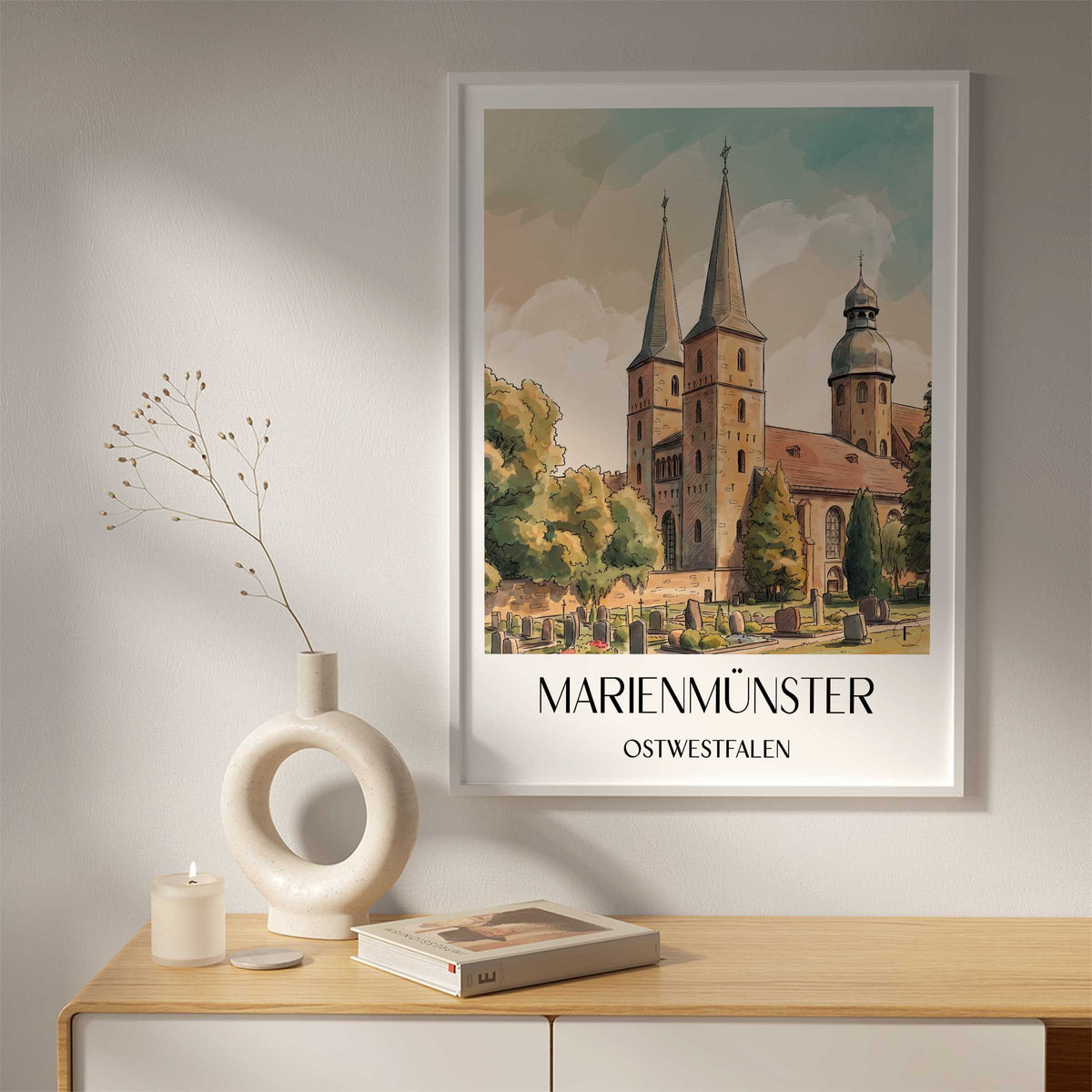 marienmünster-ostwestfalen-deutschland-poster-aquarell