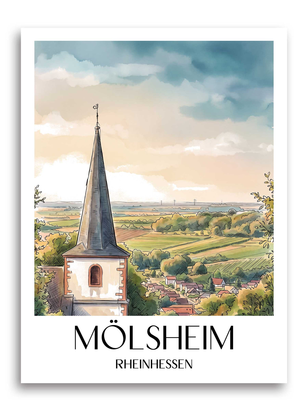 mölsheim-rheinhessen-deutschland-poster-aquarell