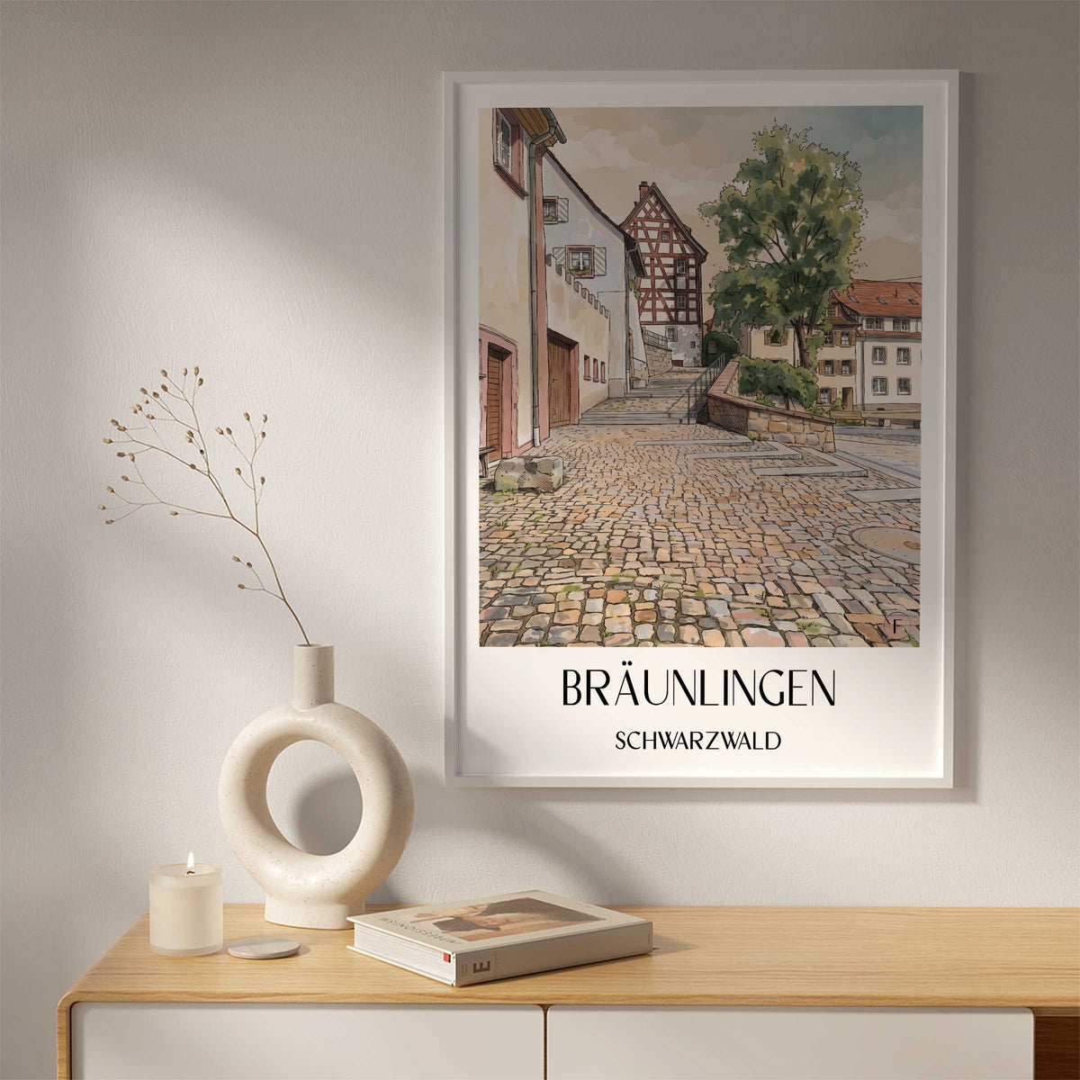bräunlingen-schwarzwald-deutschland-poster-aquarell