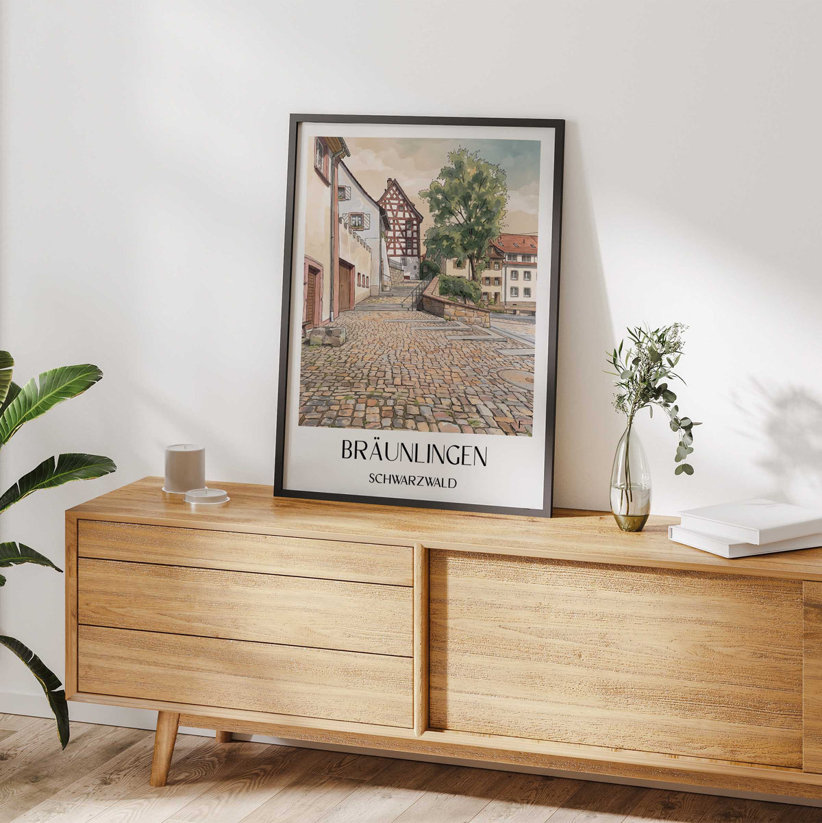 bräunlingen-schwarzwald-deutschland-poster-aquarell