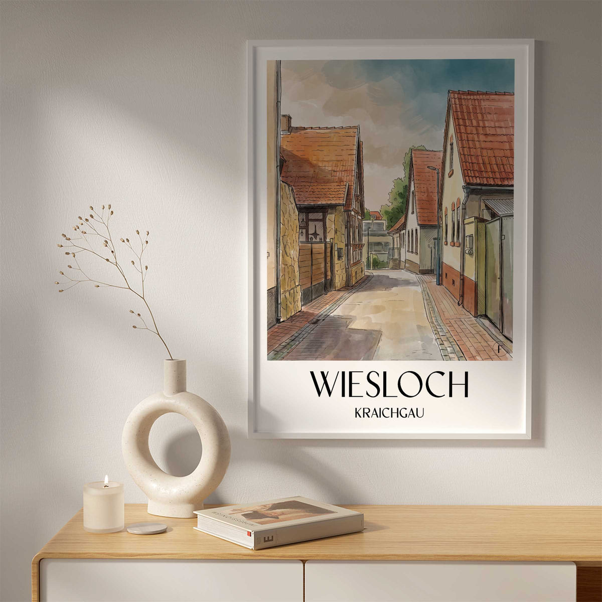 wiesloch-kraichgau-deutschland-poster-aquarell