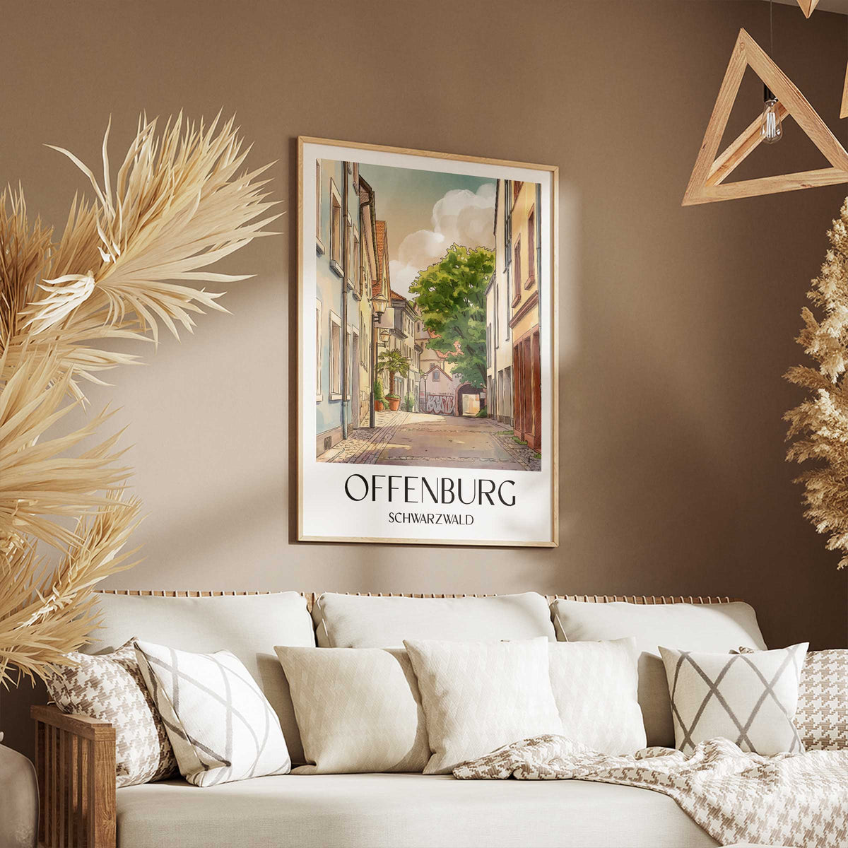 offenburg-schwarzwald-deutschland-poster-aquarell