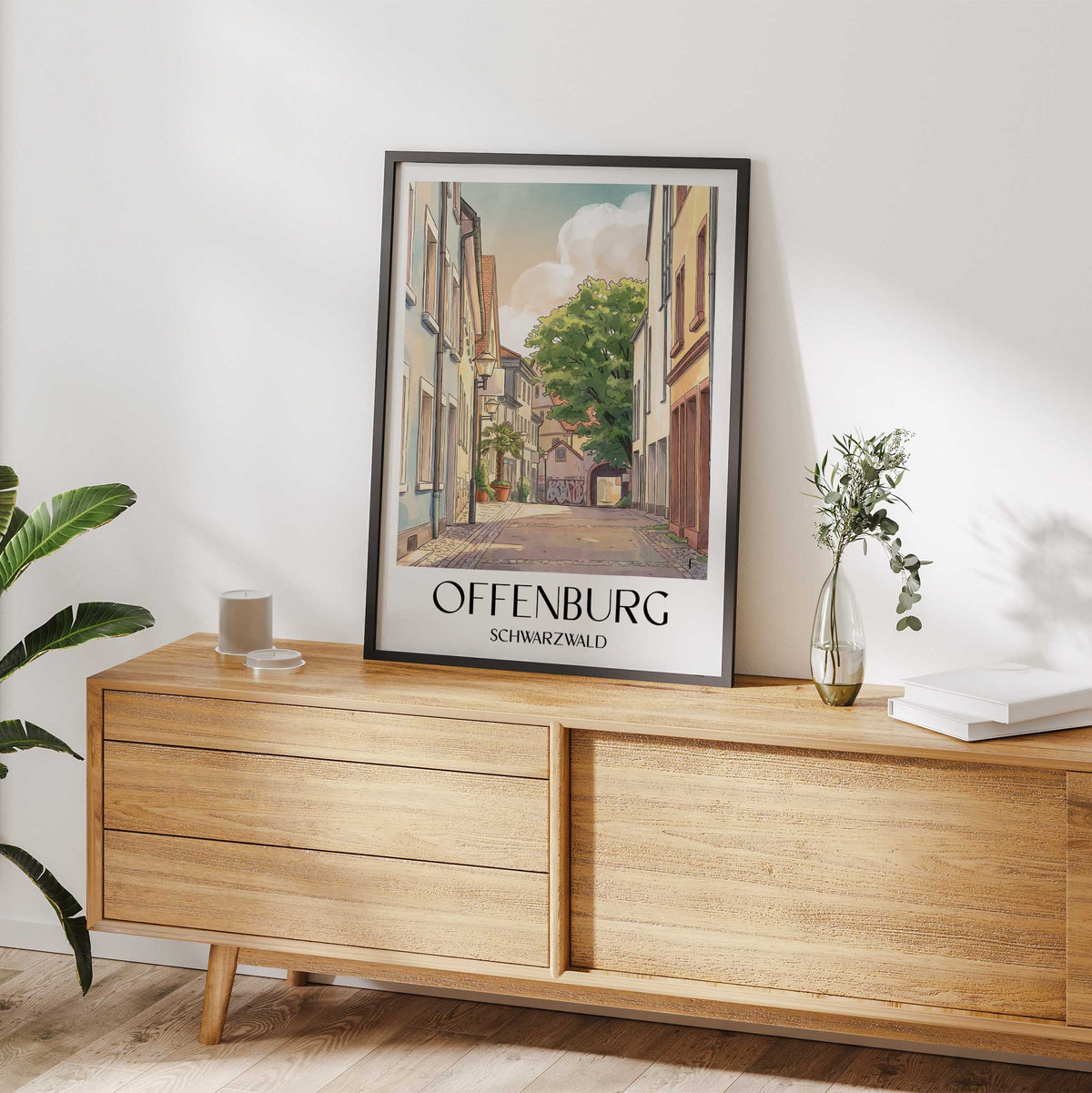 offenburg-schwarzwald-deutschland-poster-aquarell