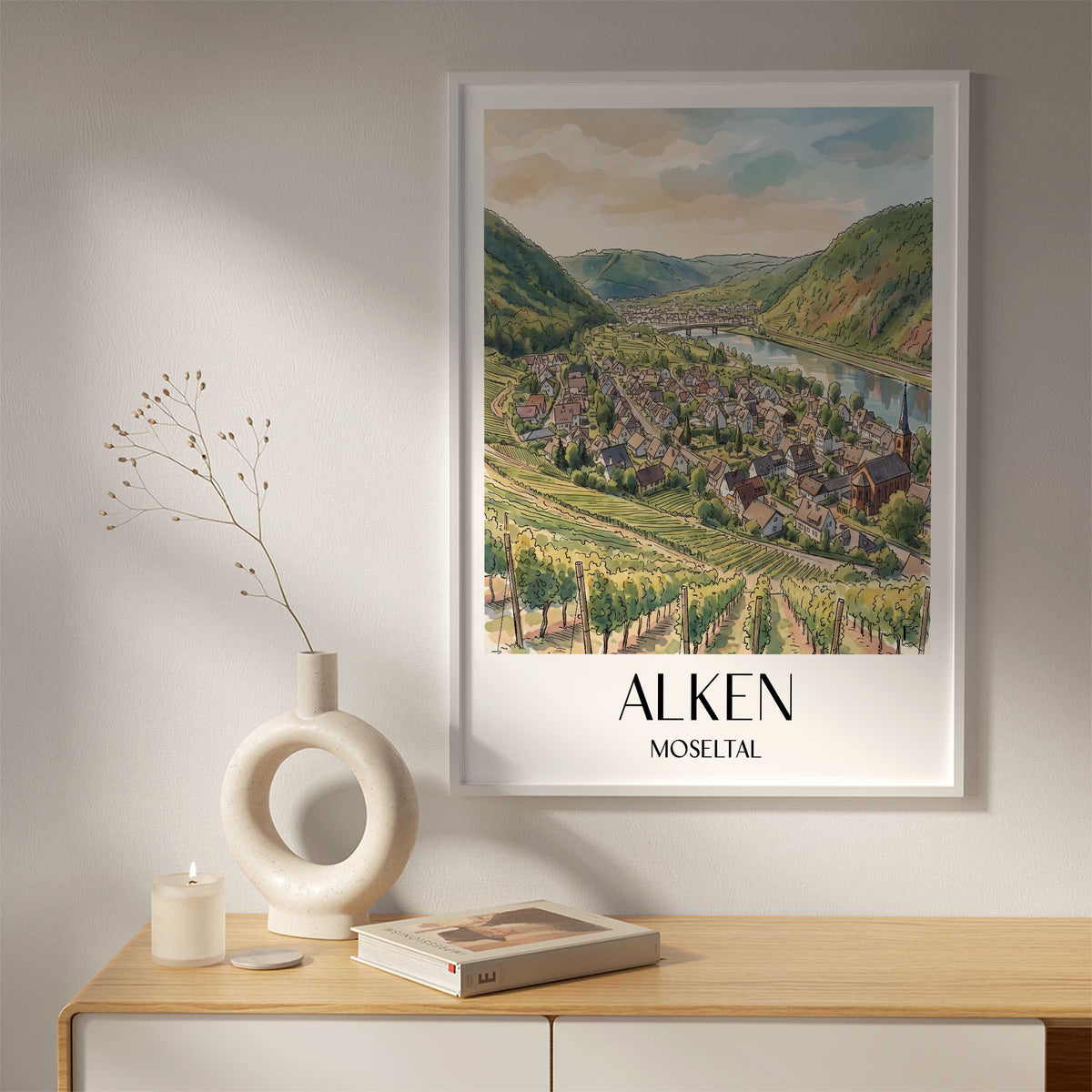 alken-moseltal-deutschland-poster-aquarell