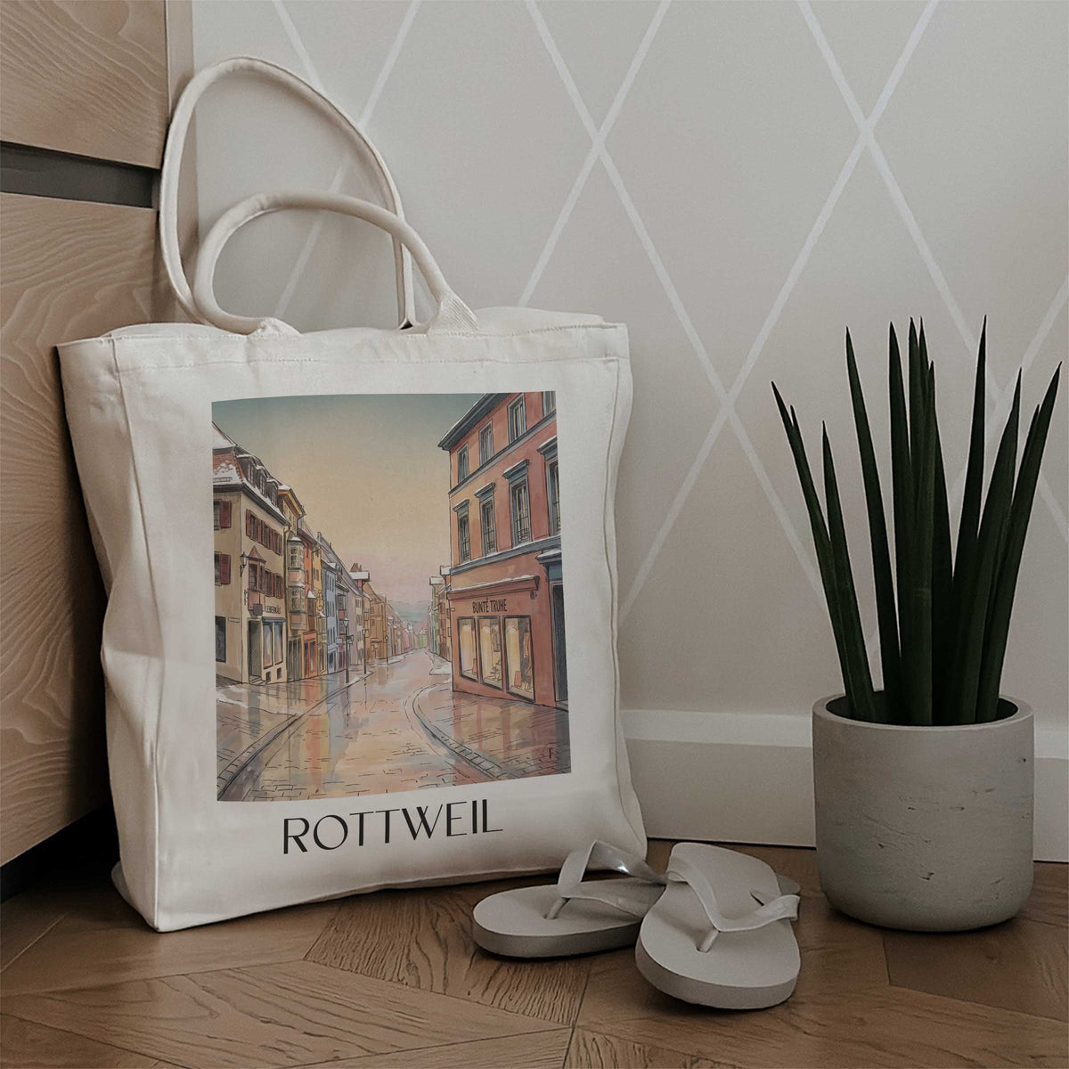 rottweil-baden-württemberg-deutschland-einkaufstasche-aquarell