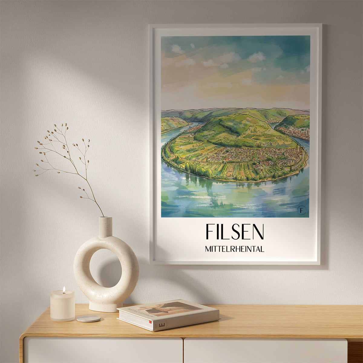 filsen-mittelrheintal-deutschland-poster-aquarell