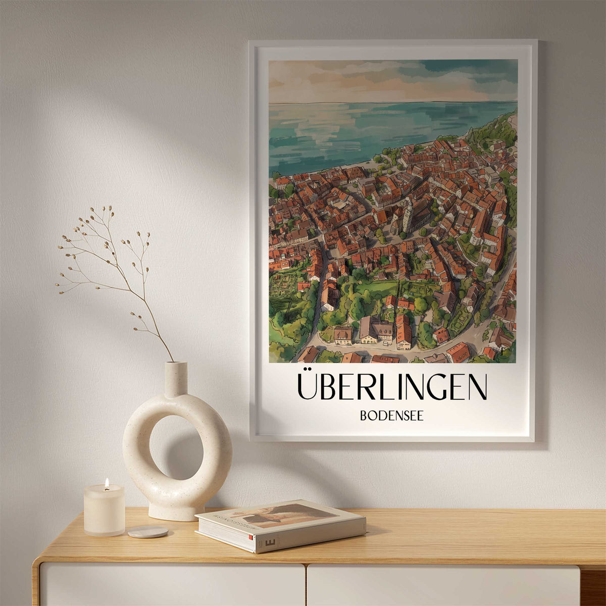 überlingen-bodensee-deutschland-poster-aquarell