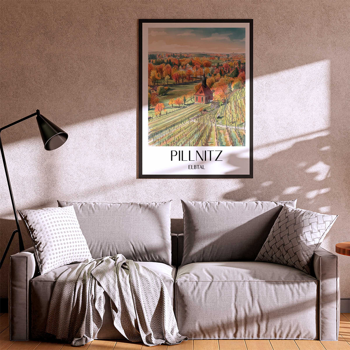 pillnitz-elbtal-deutschland-poster-aquarell