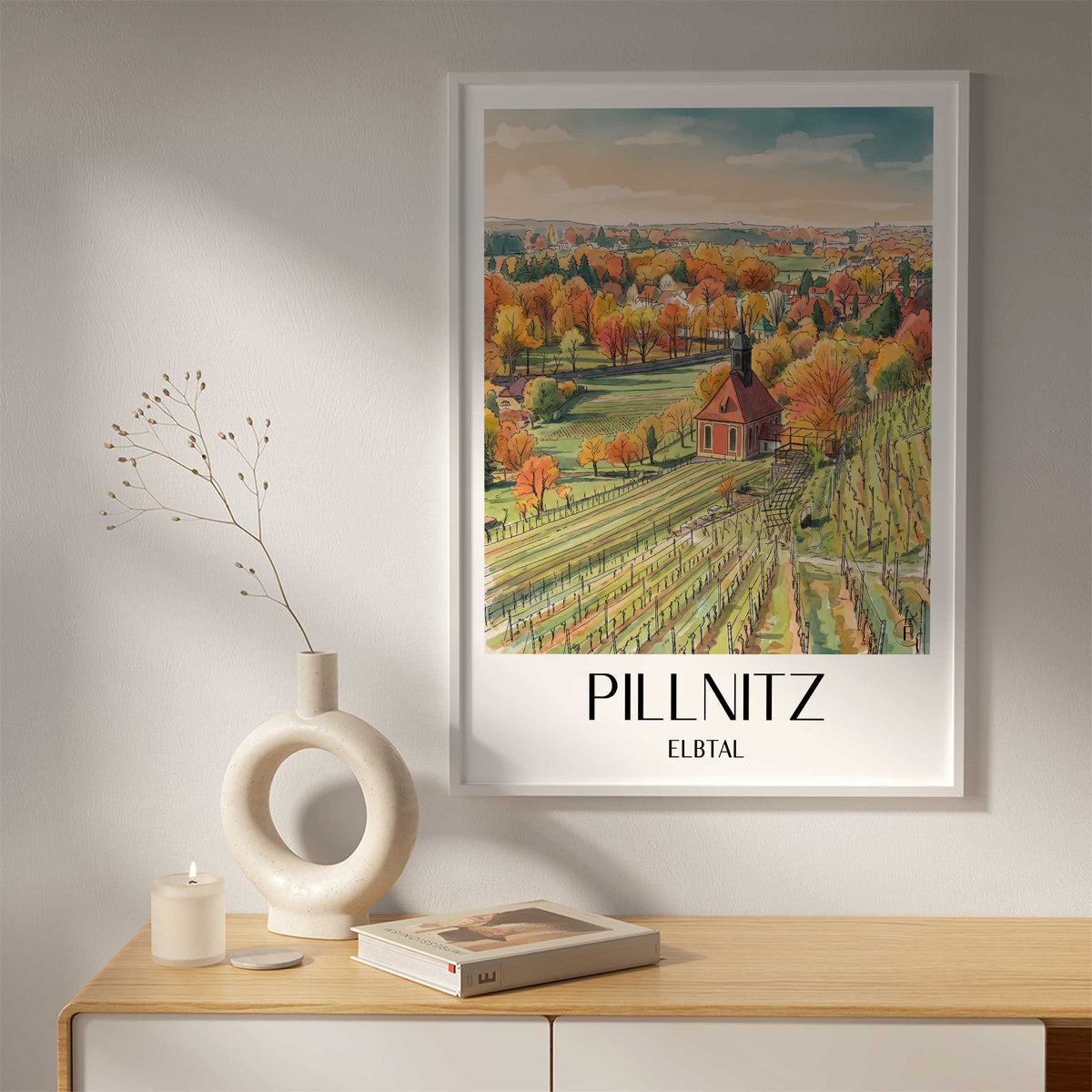 pillnitz-elbtal-deutschland-poster-aquarell