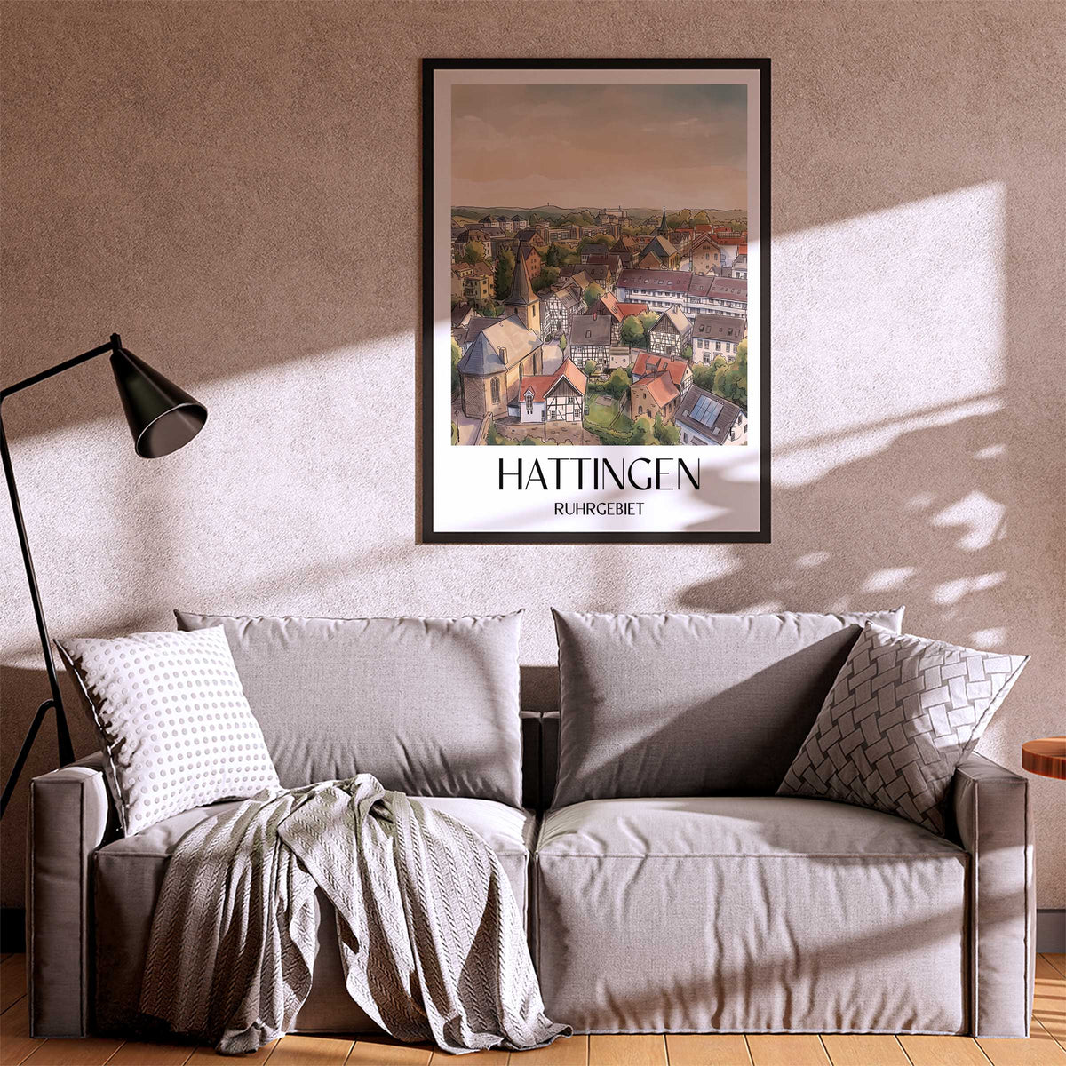 hattingen-ruhrgebiet-deutschland-poster-aquarell