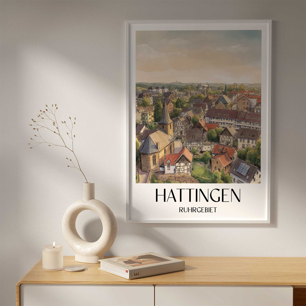 hattingen-ruhrgebiet-deutschland-poster-aquarell