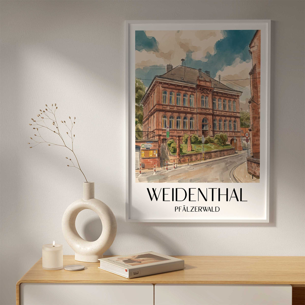 weidenthal-pfälzerwald-deutschland-poster-aquarell