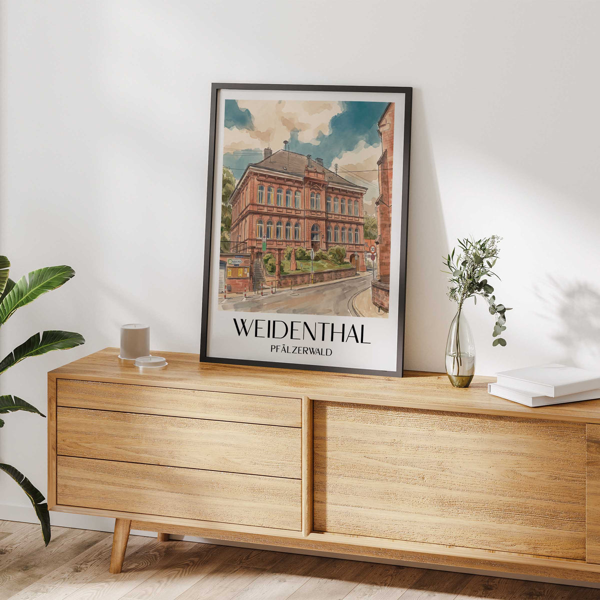 weidenthal-pfälzerwald-deutschland-poster-aquarell