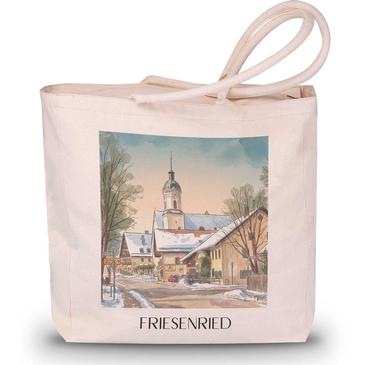 friesenried-ostallgäu-deutschland-einkaufstasche-aquarell