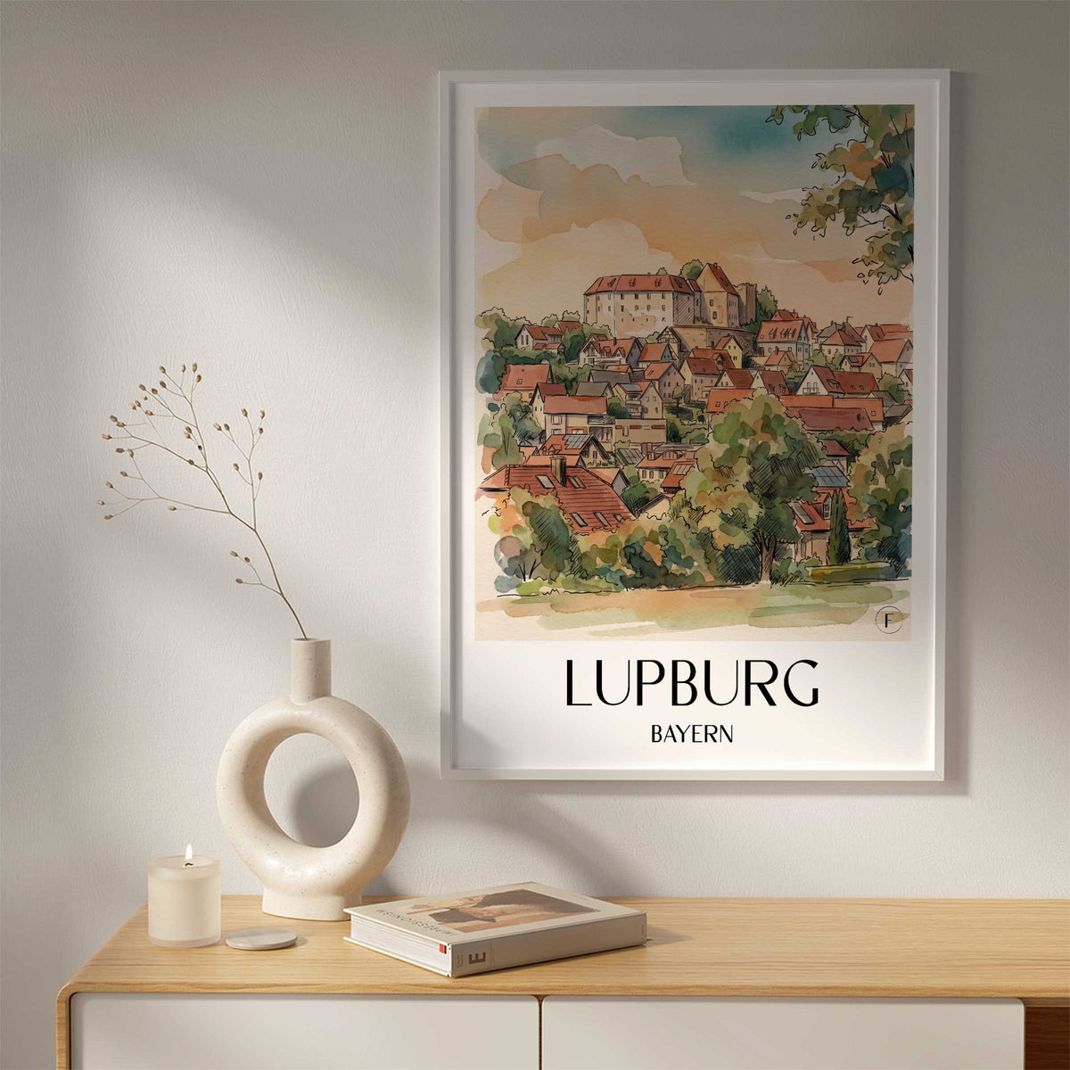 lupburg-bayern-deutschland-poster-aquarell