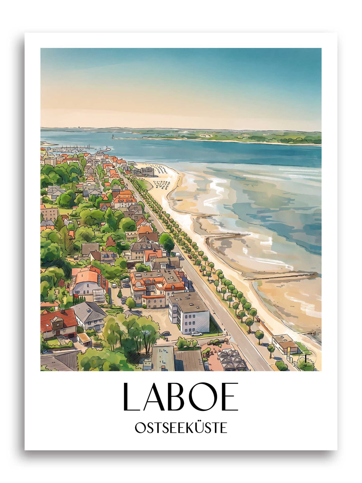 laboe-ostseeküste-deutschland-poster-aquarell