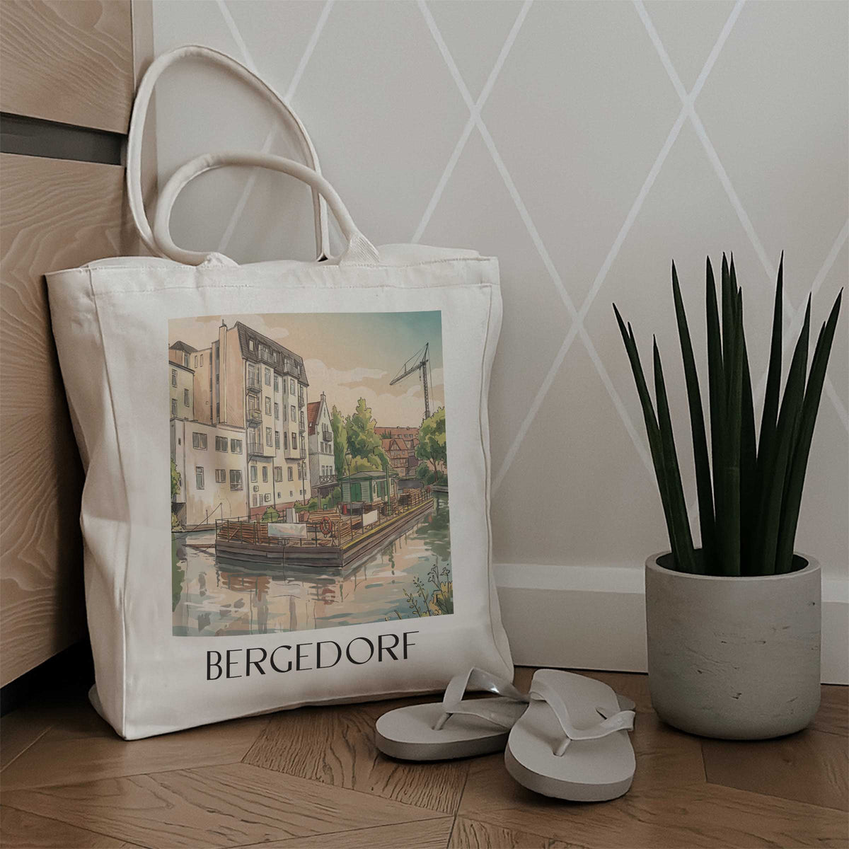 bergedorf-hamburg-deutschland-einkaufstasche-aquarell