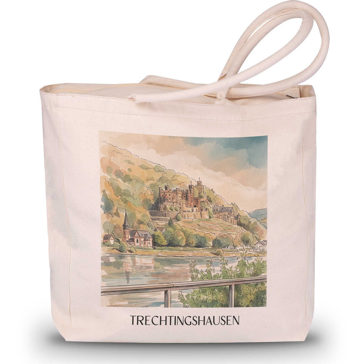 trechtingshausen-mittelrheintal-deutschland-einkaufstasche-aquarell