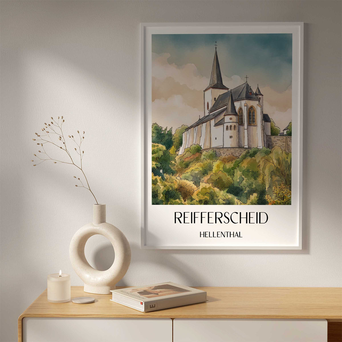 reifferscheid-hellenthal-deutschland-poster-aquarell