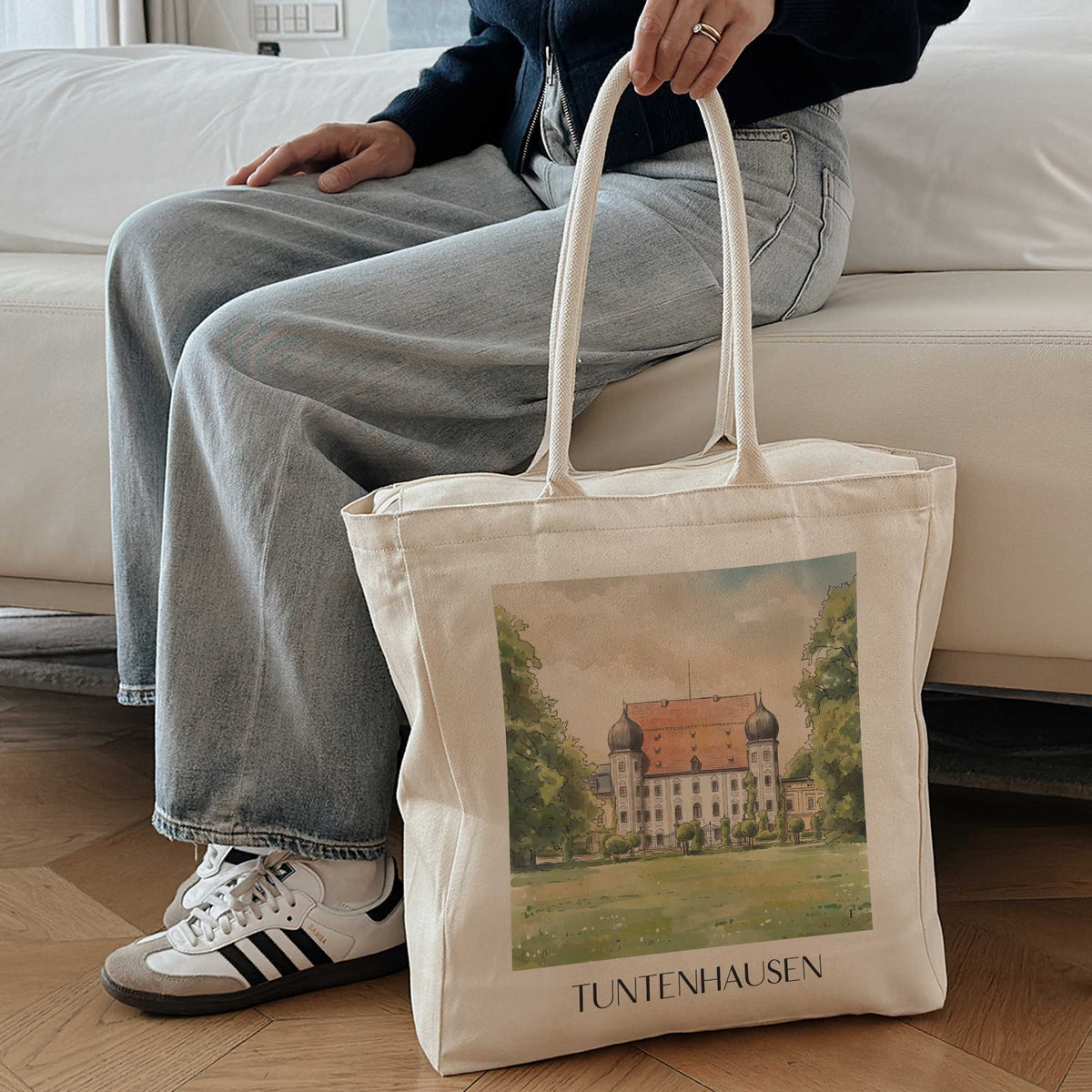 tuntenhausen-chiemgau-deutschland-einkaufstasche-aquarell