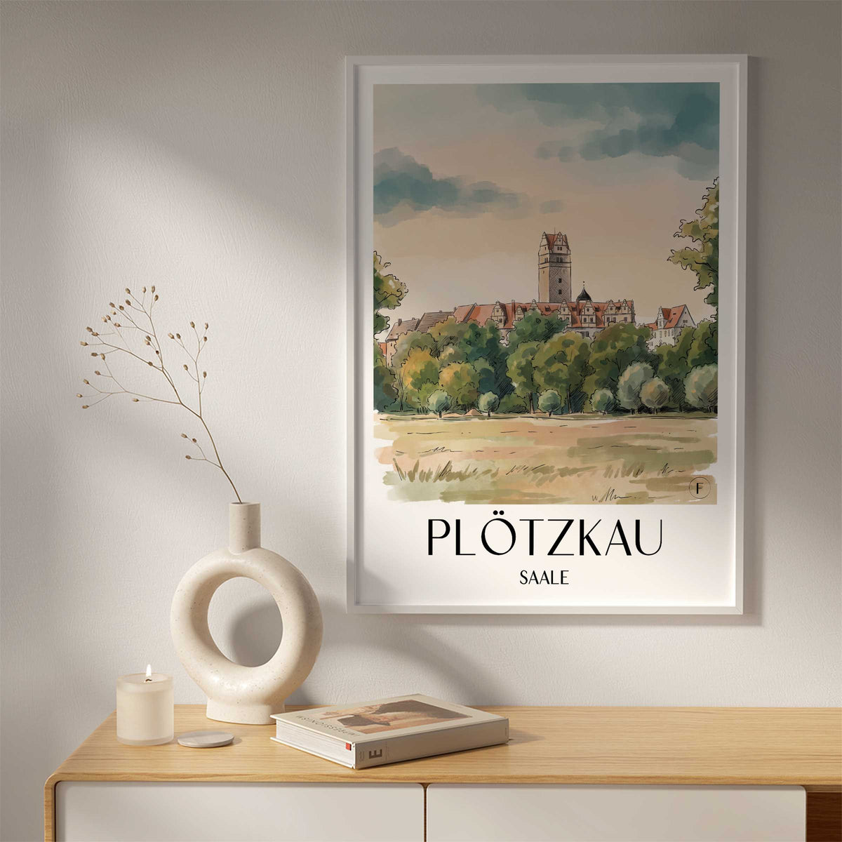 plötzkau-saale-deutschland-poster-aquarell