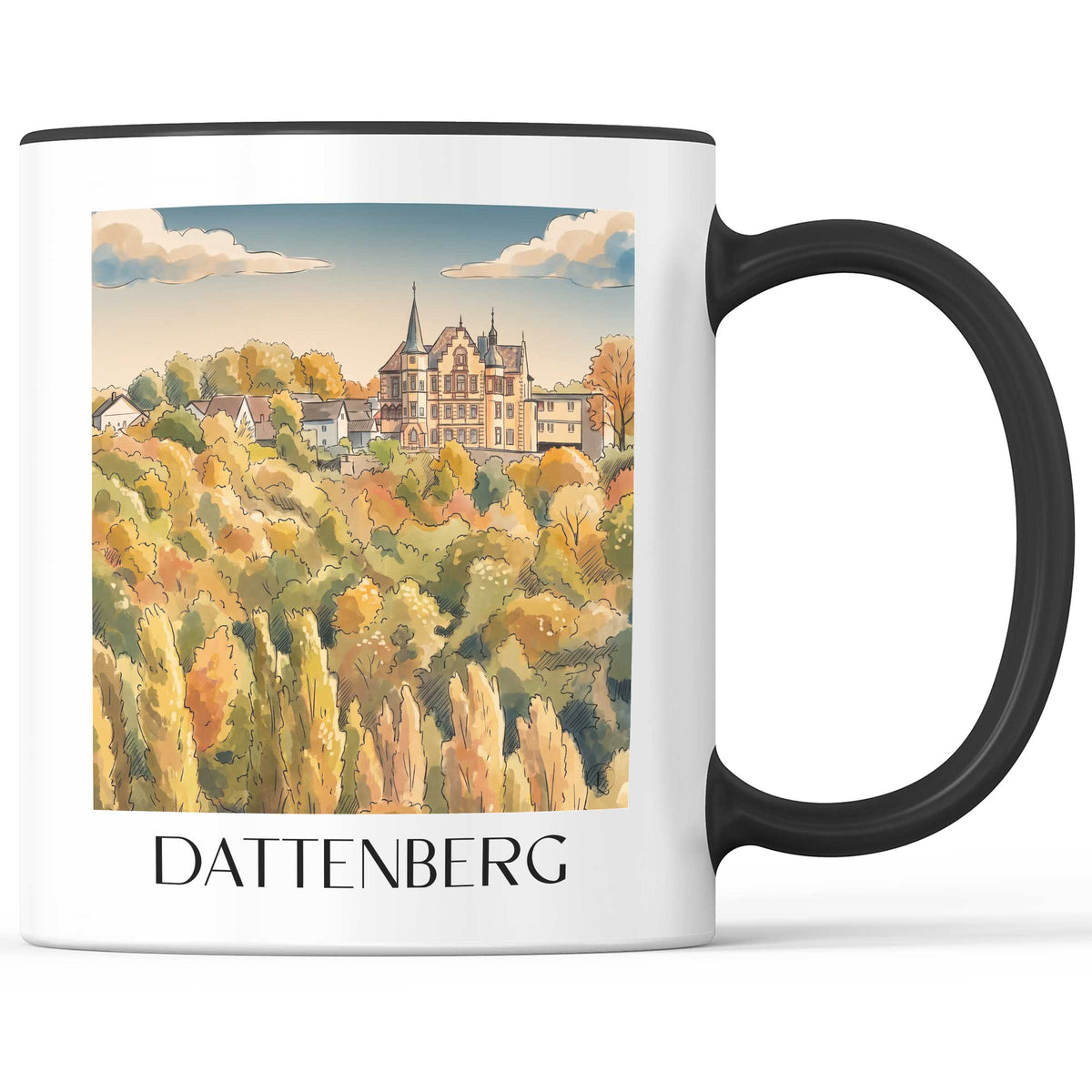 dattenberg-mittelrhein-deutschland-kaffeebecher-aquarell