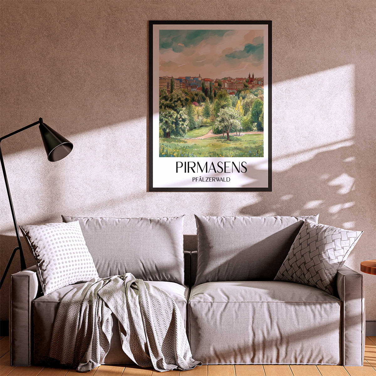 pirmasens-pfälzerwald-deutschland-poster-aquarell