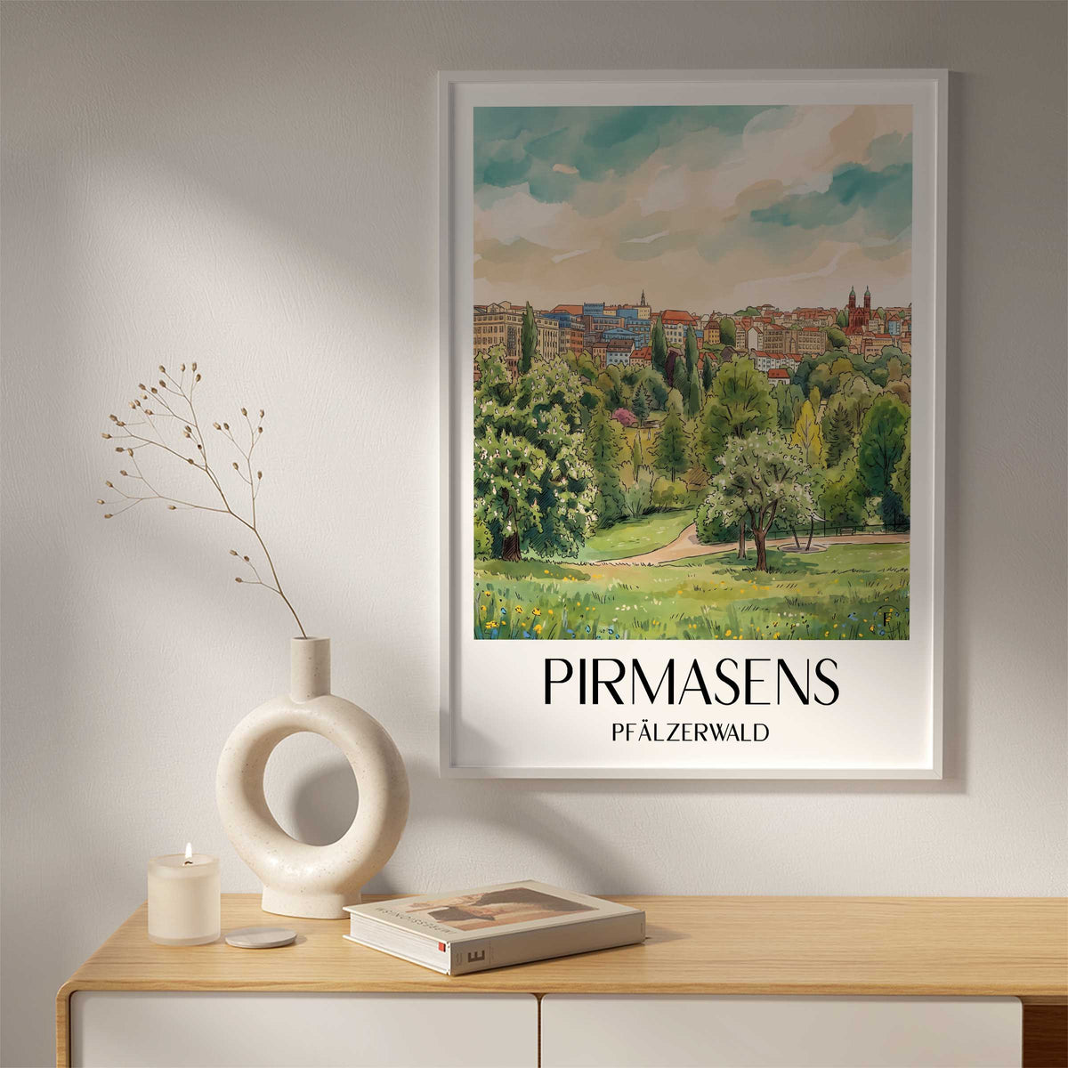 pirmasens-pfälzerwald-deutschland-poster-aquarell