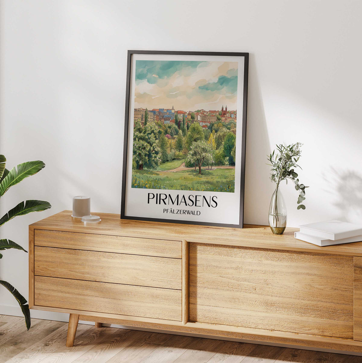 pirmasens-pfälzerwald-deutschland-poster-aquarell