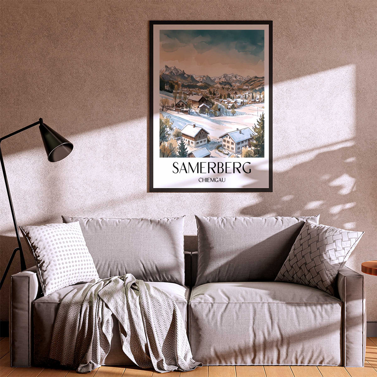 samerberg-chiemgau-deutschland-poster-aquarell